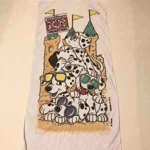 Vintage  Disney 101 Dalmatians Beach Towel Franco Cotton 58 x 28